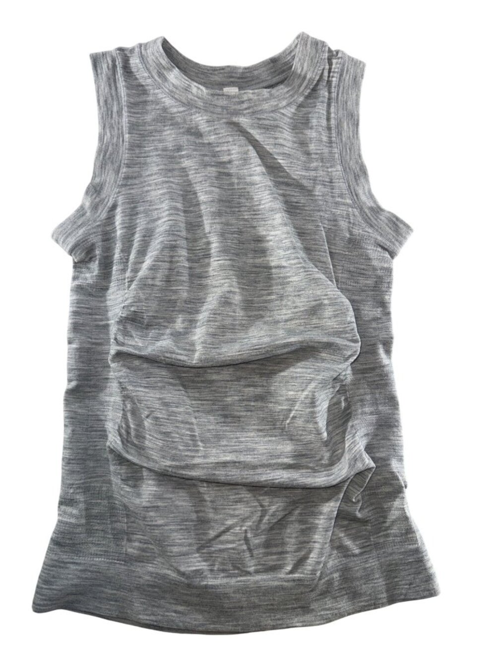 Athleta Wool Blend Draped Sleeveless Tunic Top Gray XXS Stretch Athletic Active